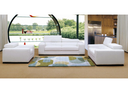 Sofa set Design Bankstel 3+2 Set Bekleding Leer Decoratieve Bank Woonkamer