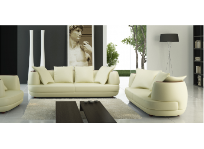 Bankstel Design Bank 3+2 Set Beklede Leren Bank Woonkamer Garnituren
