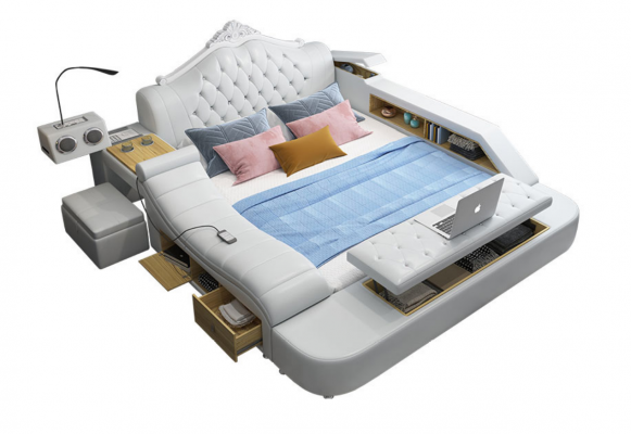 Multifunctioneel bed Bedden Decoratie Huwelijksbed Tweepersoonsbed Gestoffeerd bed Slaapkamer