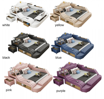 Luxe leren bedden 180x200 multifunctionele slaapkamer ligbedden nieuw
