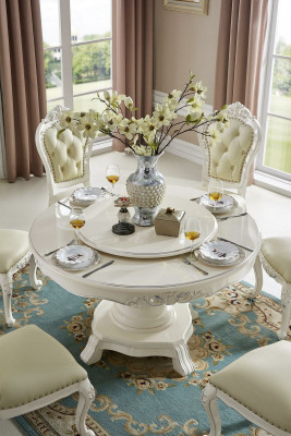 Ronde eettafel van runderhout klassieke ronde tafels barok en rococo meubilair nieuw