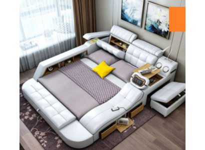 Bed Multifunction - Safe - Heat Lounger - USB - Sound Double Beds