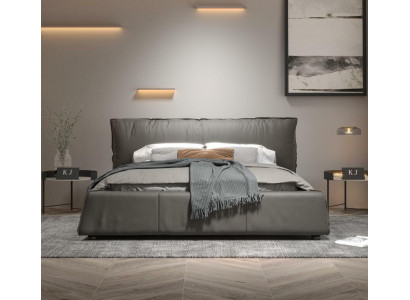 Ontwerp leren bed dubbel huwelijk moderne luxe hotel slaapkamer bedden