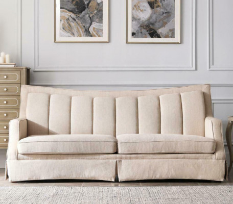 Stoff Bank van drie zitplaatsen Meubelen Relaxstoel Ontwerp Bank Lounge Banken Textiel 3-zits