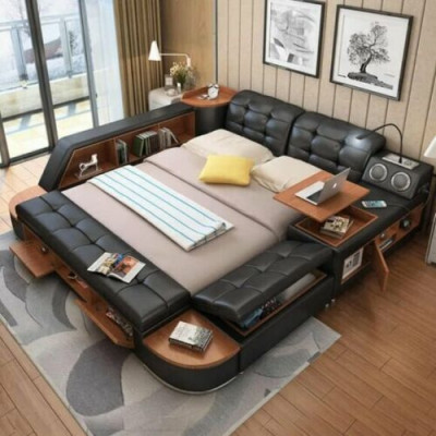 BED MULTIFUNCTIONEEL - KLUIZEN - GELUID DUBBELE HOTELKRUK - USB - BED - BEDDEN