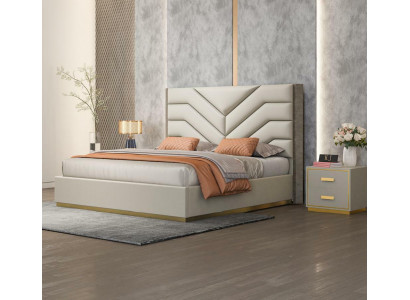 Bedden bekleden Ontwerp Luxe Hout Tweepersoonsbedden Huwelijk Slaapkamer Leder Hotelmeubelen