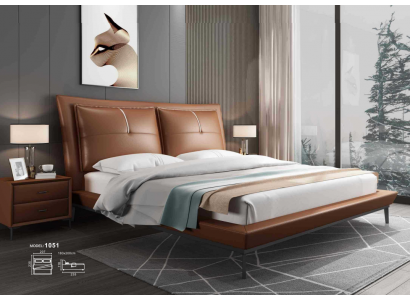 Ontwerper Bed Slaapkamer Bedden Hotel Leder Italiaanse Meubels