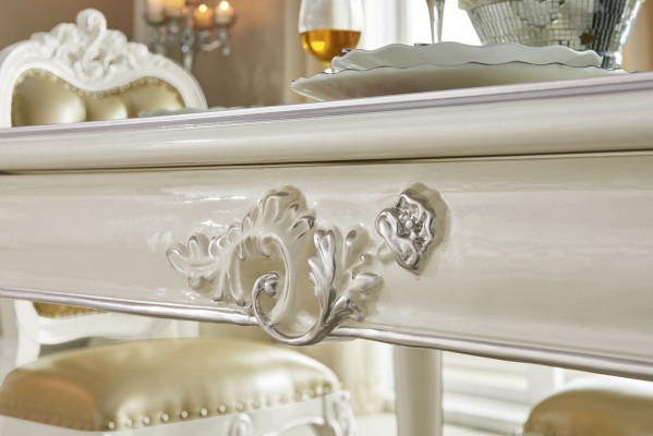 Klassieke massief houten eettafelset meubels eetkamer set 7-delige eetgroep.