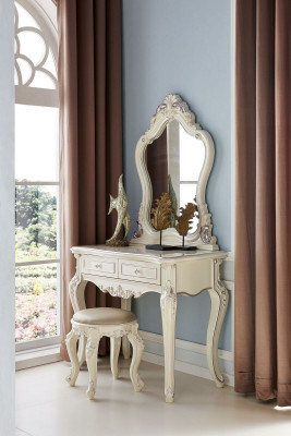 Kaptafel met spiegel Luxe commode Slaapkamer console Barok