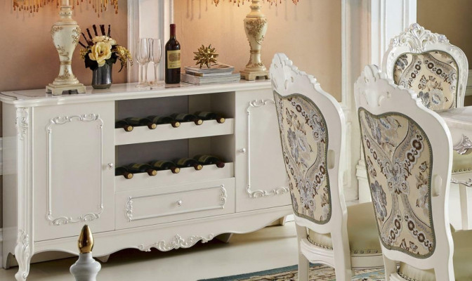 Barokke bar kast vitrine wijnrek toonbank balie bar huisbar antieke stijl