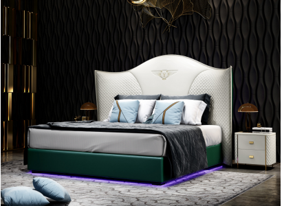 Klassiek bed in barokstijl dubbele bedden slaapkamer 180x200cm.