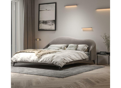 Italiaanse slaapkamermeubelen gestoffeerd tweepersoonsbed design bedden