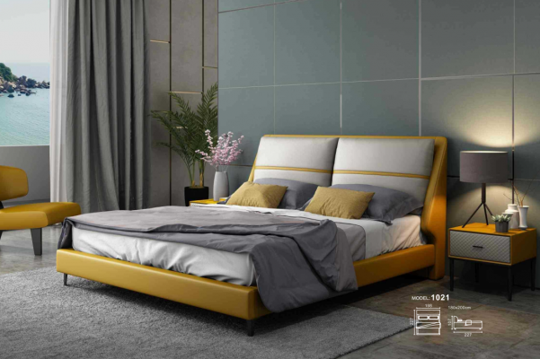 Luxe slaapkamer bed ontwerp luxe dubbele hotelbedden 180x200 cm.