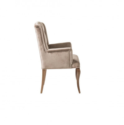 Chesterfield bruine fauteuil gestoffeerde stoel luxueuze fauteuil stoel ontwerper meubels
