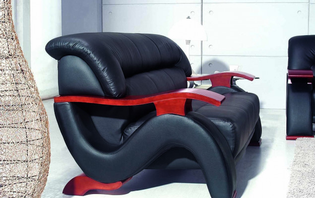 Moderne Designer bankstel Bank Bankstel Set Luxe Leren Bankstellen