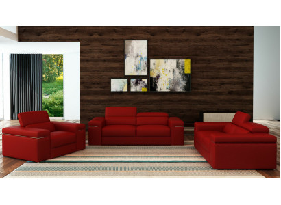 Bankstel Bank Bekleding Lederen Bank Woonkamer Zitplaatsen 3+2+1 Set Sets
