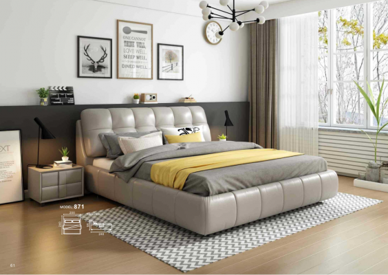 Bedden dubbel bed slaapkamer huwelijk gestoffeerde bed dubbele bedden 180x200cm nieuw