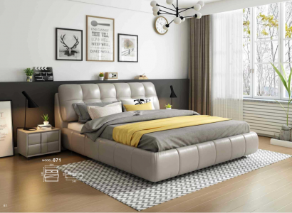 Bedden dubbel bed slaapkamer huwelijk gestoffeerde bed dubbele bedden 180x200cm nieuw