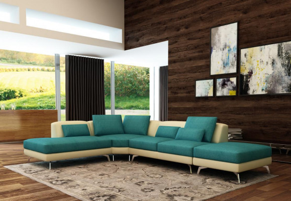 Leren bank Bank Woonlandschap Hoekbank Hoek bankstel Ontwerp Modern Bankstel 5111