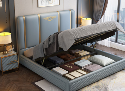 Bed Padding Design Luxe Metalen Bedden Dubbel Huwelijks Slaapkamer Leer