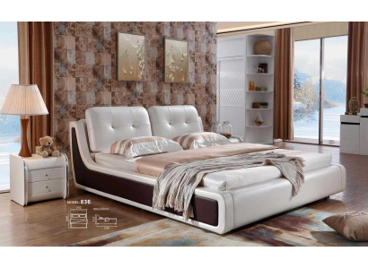 Tweepersoonsbed Bed Huwelijksbed Design Luxe Gestoffeerd Bed Inrichting Textiel Bedden
