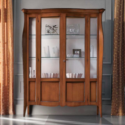 Vitrinekasten Vitrinekast Hout Glas Meubels Woonkamer Klassieke dressoir