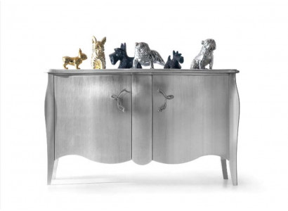 Zilveren dressoir kast dressoir kasten houten luxe meubels zilver