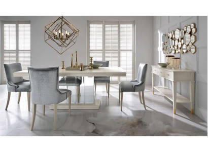 Tafelzuil eetkamertafel eetset eettafel stoel eetgroep stoelen 6-delig.
