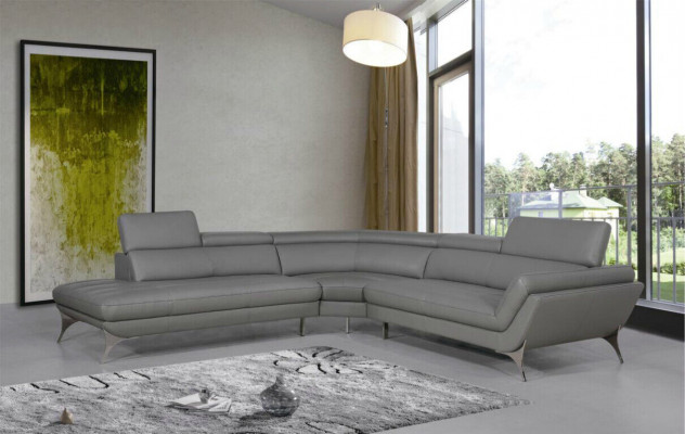 Leren bank Bank Woonlandschap Hoekbank Hoekstel Ontwerp Modern Sofa 1541