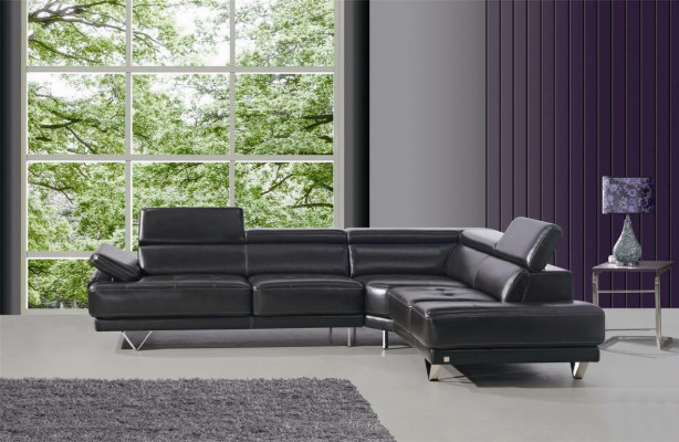 Multifunctionele bank hoekbank Media TV bank Leren bankstel 291 x 222 cm L-vorm Nieuw