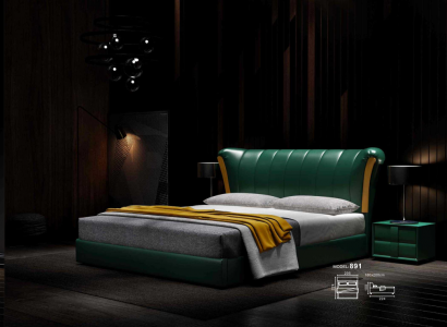 Beddenbekleding Klassiek tweepersoonsbed 180x200cm Houten bedden Slaapkamer