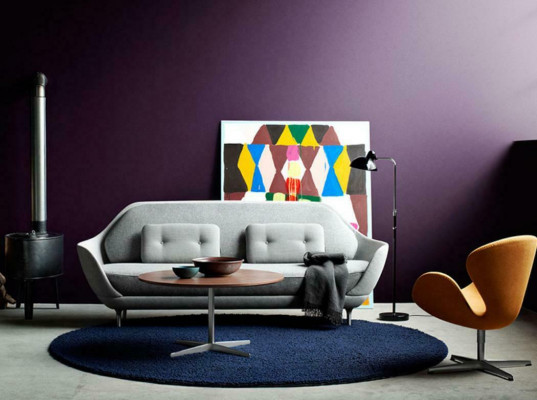 Bank Woonlandschap Relax Zitontwerp Bank Lounge Stof Grijs Modern Bankstellen Nieuw