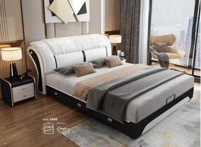 Beddengoedontwerp Luxe Dubbel Hotelhuwelijk Slaapkamer Lederen 180x200cm Bedden