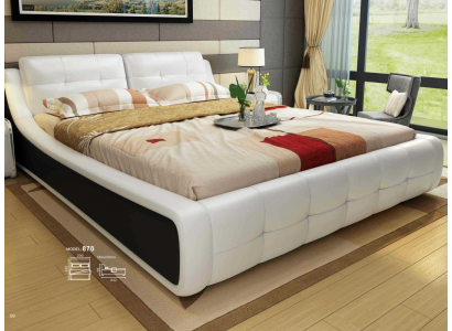 Ontwerp Bed Slaapkamer Bedden Textiel Hotel Luxe Bekleding Meubels Stof Meubels