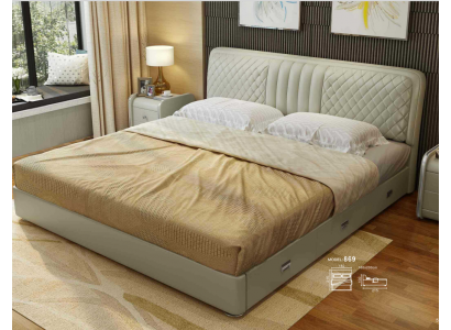 Stof Ontwerp Bed Dubbele Bedden Luxe Huwelijk Modern Hotel Frame Slaap