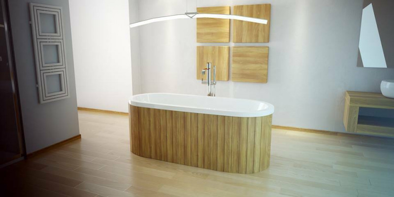 Ovaal bad Acryl Exclusieve baden Vrijstaand design Nieuwe badkamer