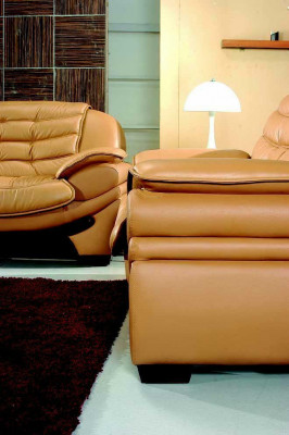 Klassieke set 3+2 zits leren bank Bank Bank Bekleding Stoelsets