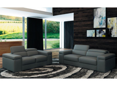 Multifunctionele leren bank zitkussen woonkamer set leren bankstel 3+2