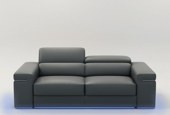 Multifunctionele leren bank zitkussen woonkamer set leren bankstel 3+2