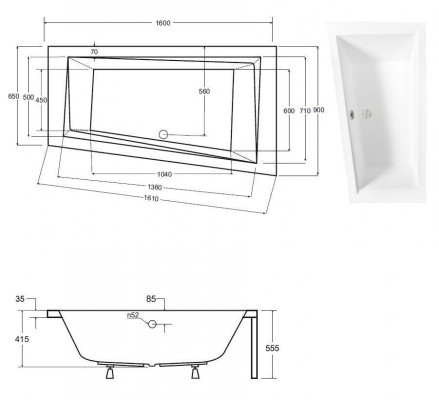 Ontwerp Bad hoek Nieuw Badkuip baden Moderne hoekbad