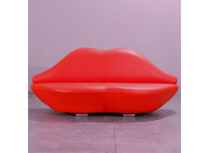Lippenbank 2-zits bekleding Moderne ontspanningsbank Luxe meubels Bankstellen Tweezits