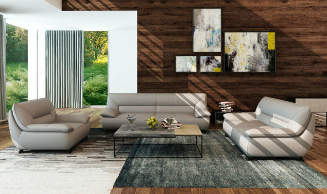 Sofa Bank Bekleding 3-Zits Leerbanken Bankstellen Zitontwerp