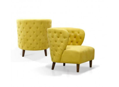 Gele Chesterfield fauteuil xl Textiel stof banken Creatieve meubels Banken
