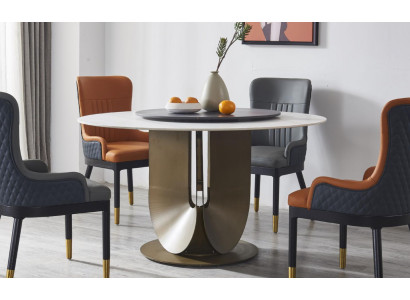 Ronde zuilentafels Ontwerp Tafel Rond Steen Meubels Eetkamer Eettafels Modern