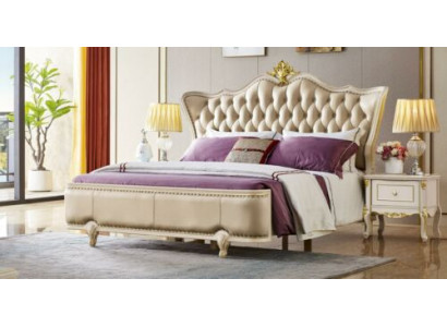 Bed Meubels Nachtkastje 3-delig Slaapkamer Set Chesterfield Massief hout