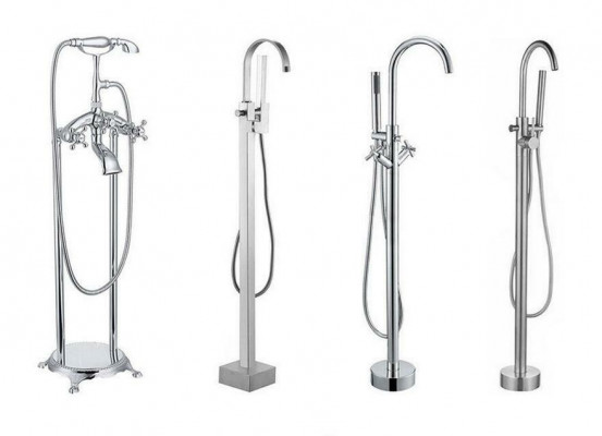 Ongelijke badkamerhoekbad ontwerp badkuipen wit.