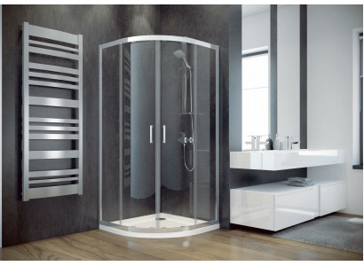 Exclusieve douchecabine kwartcirkel hoekdouche douchewand glas