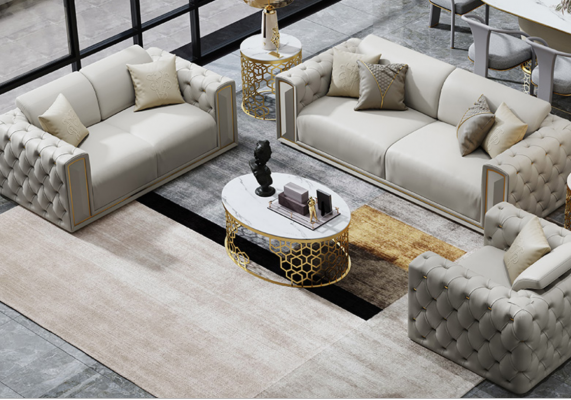Sofagroep 3+2+1 Zits Klassieke Bankwoonkamerbank Sofa's Bekleding