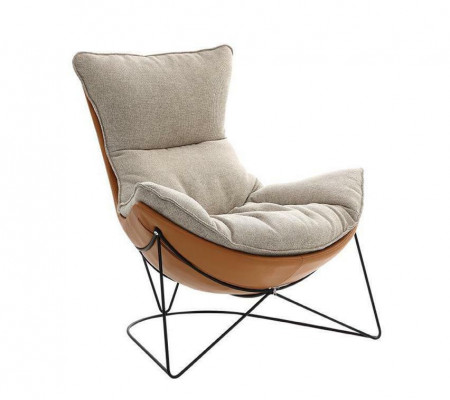 Ontwerp Gestoffeerde Bank Stof Draaibare Bank Ontspan Nieuw Modern Fauteuil