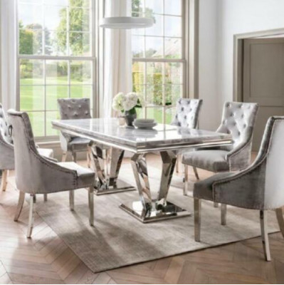 Eettafel Moderne eetkamer Woonkamer Keuken Ontwerp Tafel Metaal